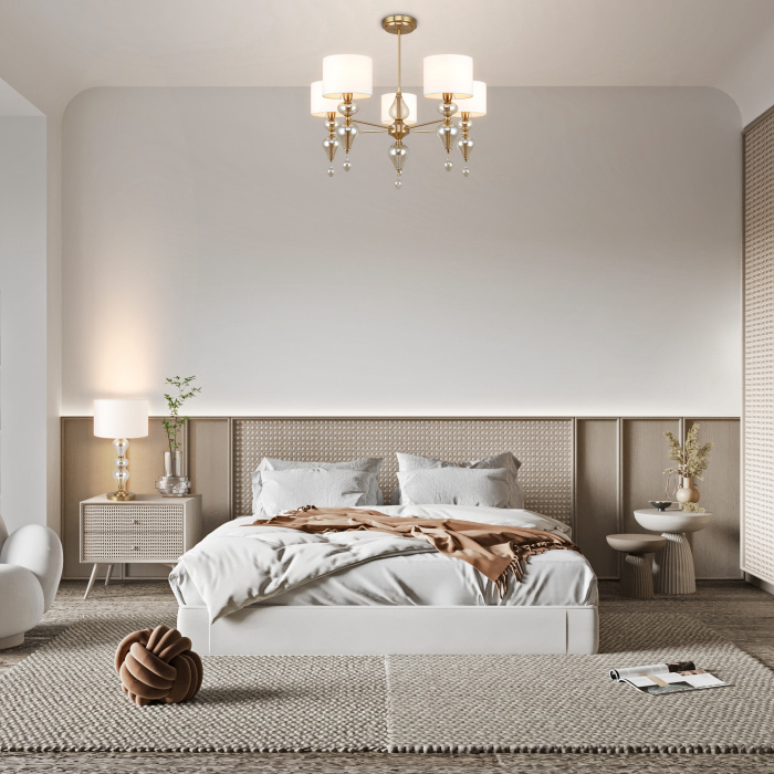 Люстра на штанге Freya Raise FR5369CL-05BS