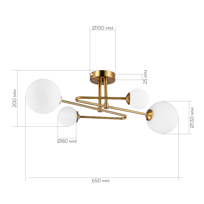 Потолочный светильник evoluce FANTINI SLE2211-302-04