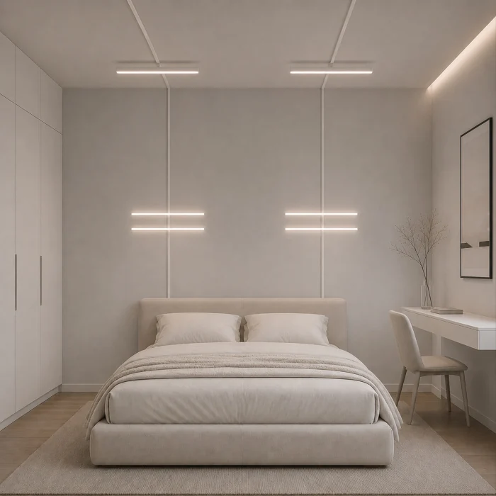 Магнитный трековый светильник Белый LED 1*12W 3000K 900Lm Ra>90 120° IP20 L405xW22,5xH9 ST802.536.12