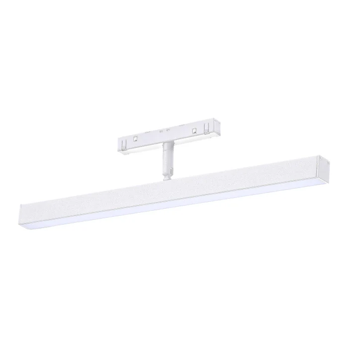 Магнитный трековый светильник Белый LED 1*12W 3000K 900Lm Ra>90 120° IP20 L405xW22,5xH9 ST802.536.12