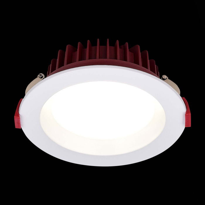 Светильник встраиваемый Белый LED 1*12W 3000K 960Lm Ra80 100° IP44 D115xH47 100-240VV ST752.538.12