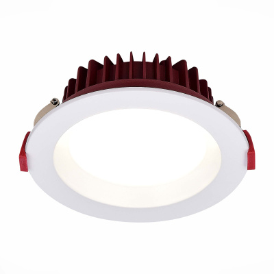 Светильник встраиваемый Белый LED 1*12W 3000K 960Lm Ra80 100° IP44 D115xH47 100-240VV ST752.538.12