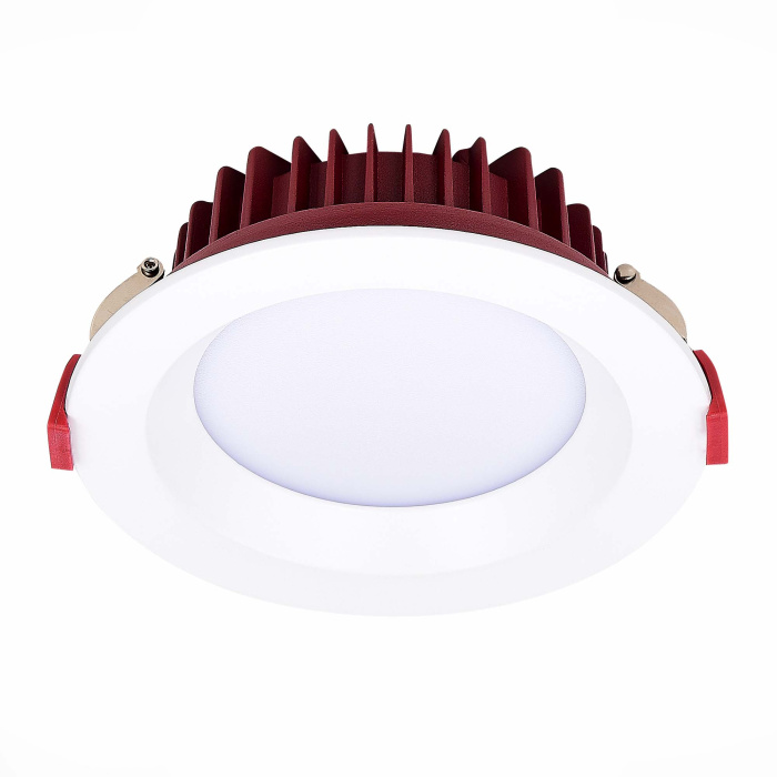 Светильник встраиваемый Белый LED 1*12W 3000K 960Lm Ra80 100° IP44 D115xH47 100-240VV ST752.538.12