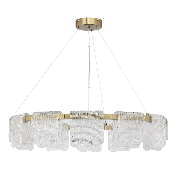 Светильник подвесной ST-Luce золотистый/прозрачный LED 1*66W 3000K SL6021.203.66