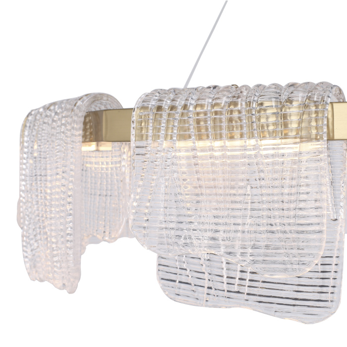 Светильник подвесной ST-Luce золотистый/прозрачный LED 1*66W 3000K SL6021.203.66