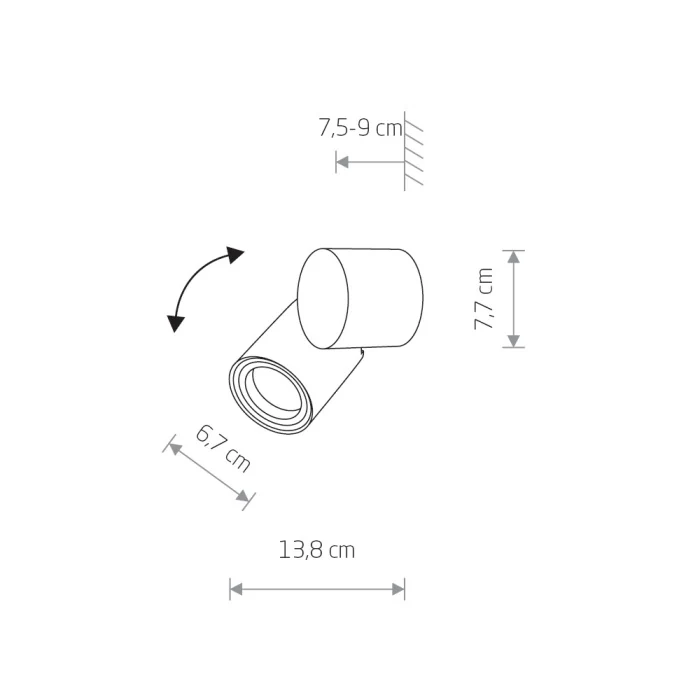 Уличный настенный светильник Nowodvorski Tubings S Black 8160