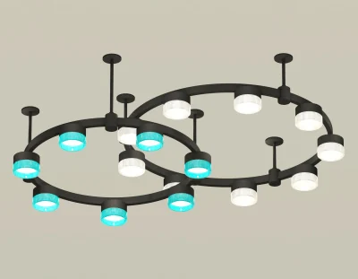 Комплект подвесного светильника Techno Ring с композитным хрусталем Ambrella light XR92221210