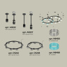 Комплект подвесного светильника Techno Ring с композитным хрусталем Ambrella light XR92221210