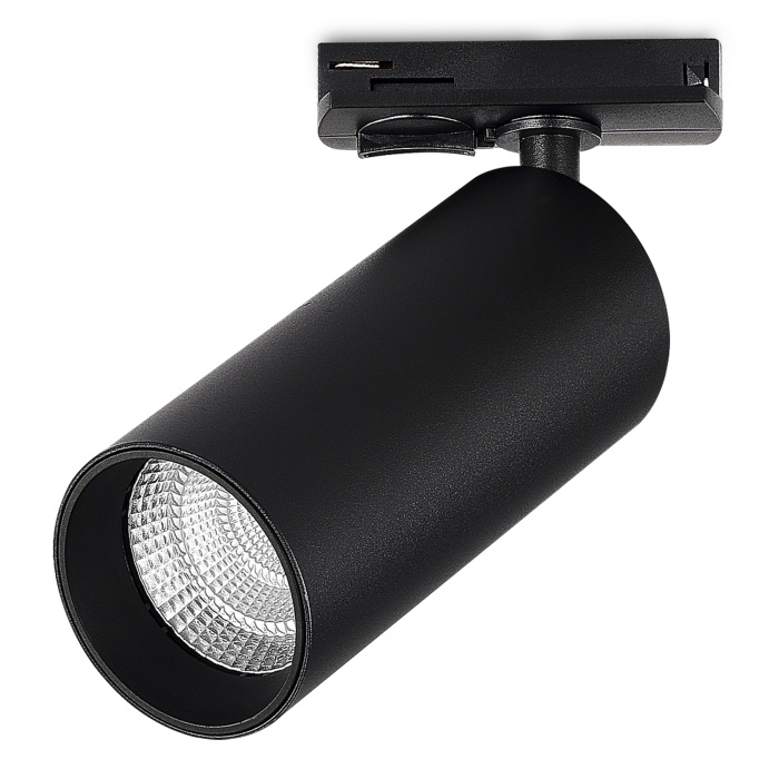 Светильник трековый Черный LED 1*10W 3000K 900Lm Ra>90 24 IP20 DxH- 220V ST382.436.10.TRIAC