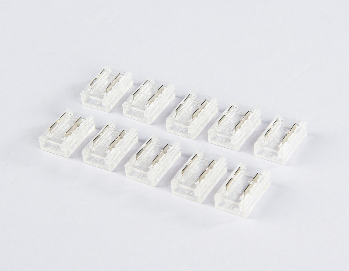 Соединитель прямой для светодиодной ленты COB 8mm 12/24V (2 конт.) GS6351 (10шт) Ambrella light GS6351