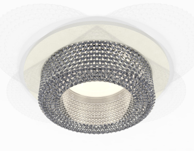 Комплект встраиваемого светильника с композитным хрусталем Ambrella light XC7621020