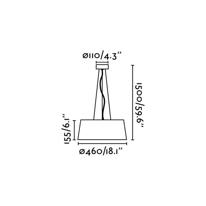 Подвесной светильник AINA LED White pendant lamp