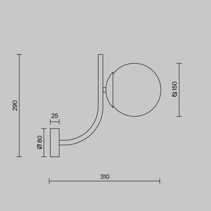 Бра Maytoni Rendez-vous MOD109WL-01BS