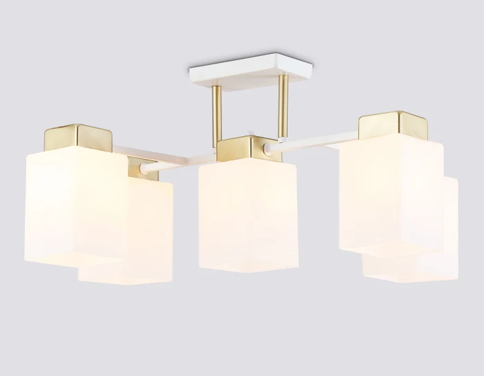 Люстра на штанге со стеклянными плафонами AMBRELLA light TR303047