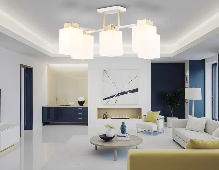 Люстра на штанге со стеклянными плафонами AMBRELLA light TR303047