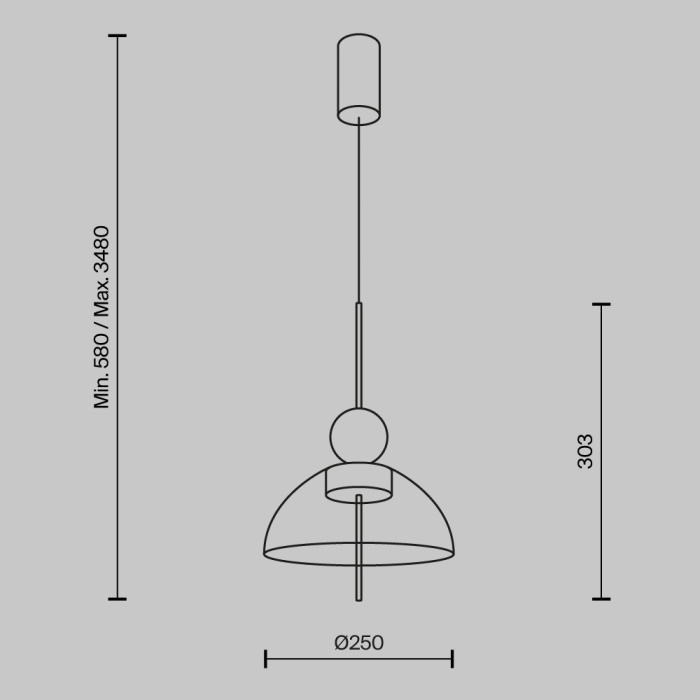 Подвесной светильник Maytoni Bangkok MOD185PL-L11B3K1