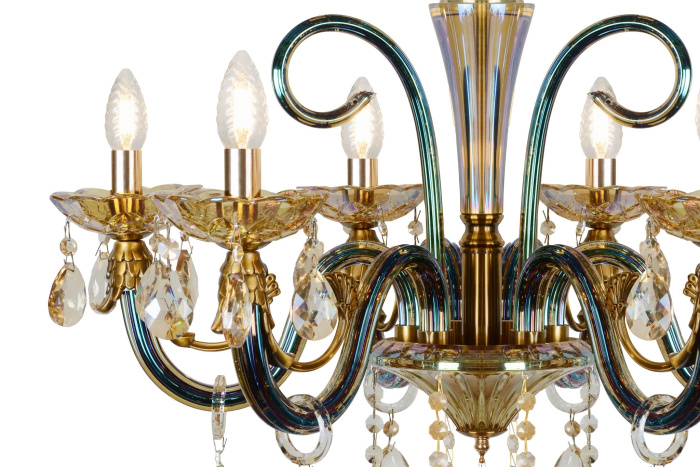 Подвесная люстра iLamp Asia 61081-6 Бронзовая