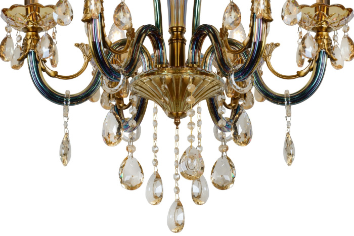 Подвесная люстра iLamp Asia 61081-6 Бронзовая