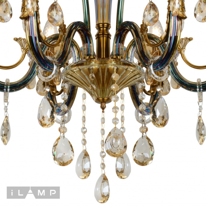 Подвесная люстра iLamp Asia 61081-6 Бронзовая