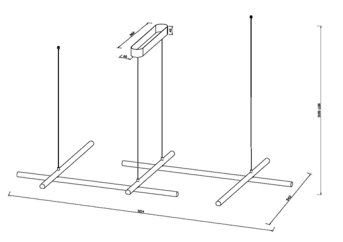 Подвесной светильник Maytoni Radiance MOD278PL-L50G3K