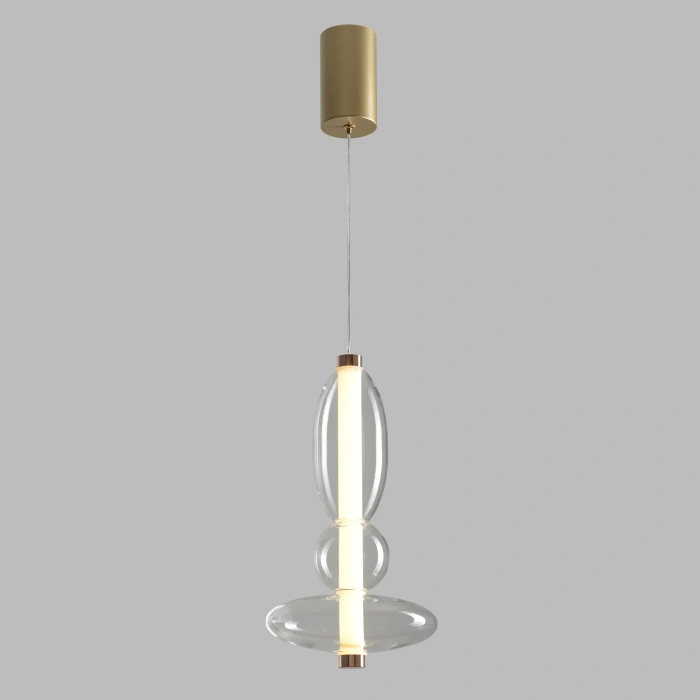 Светильник подвесной Crystal Lux QUASAR SP10W LED TRANSPARENT
