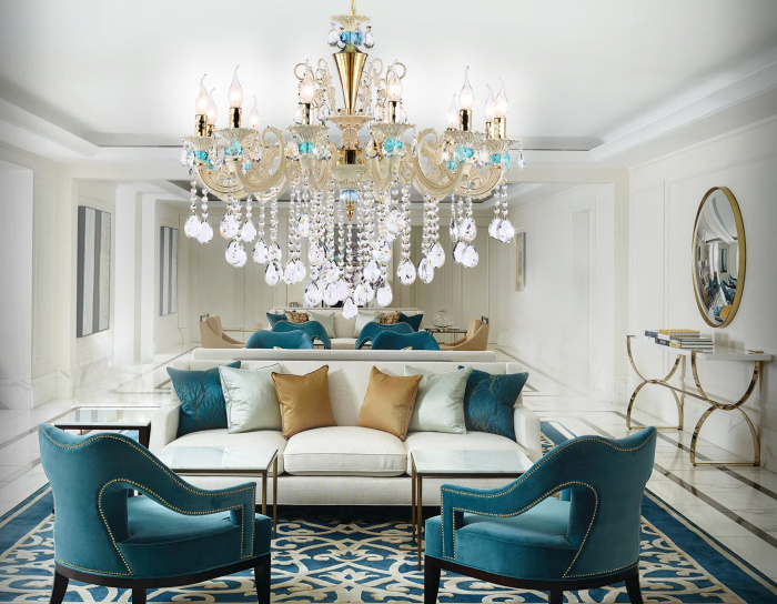 Подвесная люстра с хрусталем Ambrella light TR4929