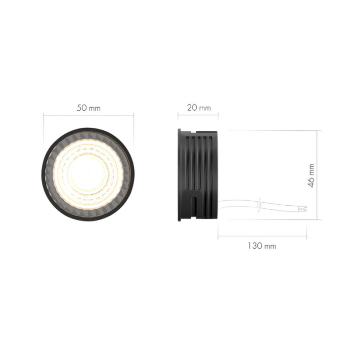 Светодиодный модуль Denkirs Slim Led DK4000-7W-BK