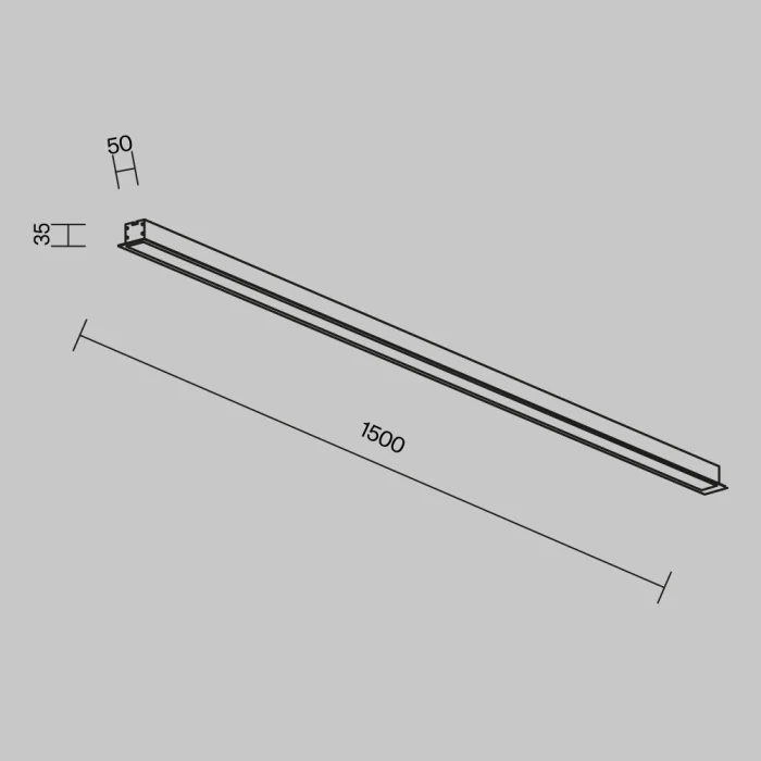 Линейный встраиваемый светильник Maytoni Technical LL313005