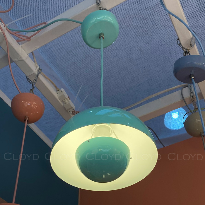 Подвесной светильник Cloyd ERMA-B P1 / Ø23 см - мятный (арт.11394)