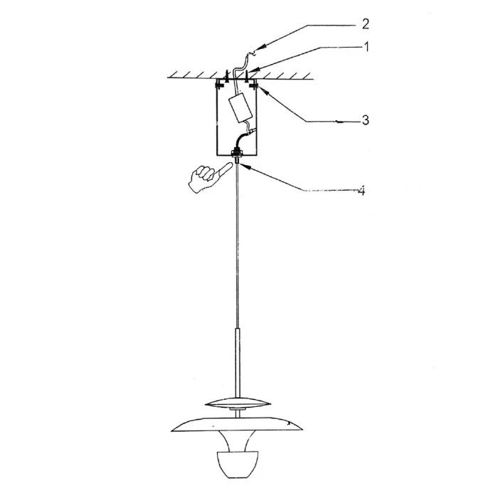 Подвесной светильник BERTIL Brass Трехцветный свет ImperiumLoft