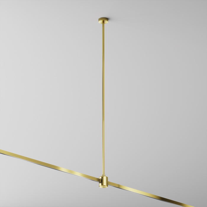 Крепление потолочное Long 760мм с прямым коннектором питания Flarity латунь Maytoni TRA159C-IPCL1-BS