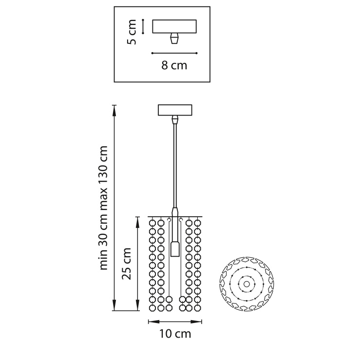 Подвесной светильник Cristallo LIGHTSTAR 795324