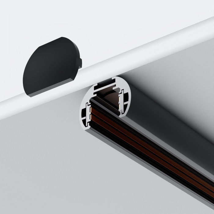 Заглушки для круглого низкопрофильного шинопровода Maytoni TRAM034EC-R-41B