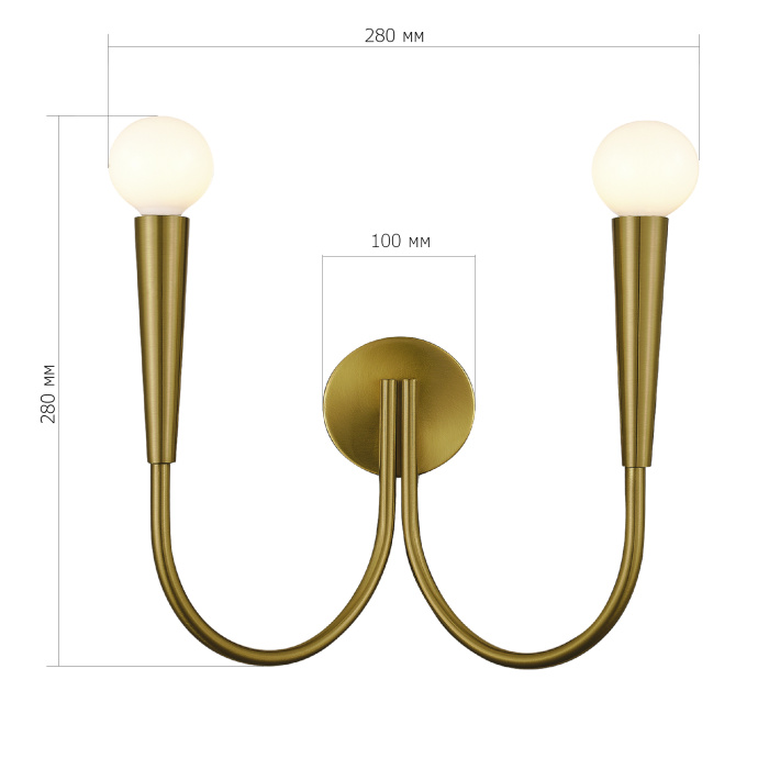 Настенный светильник ST LUCE DUTCHESS SL1243.301.02