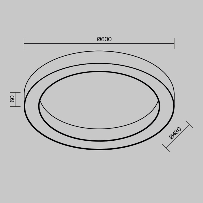 Потолочный светильник Maytoni Lua C093CL-45W3K-B
