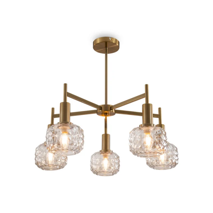 Люстра на штанге Freya Fero FR5366CL-05BS