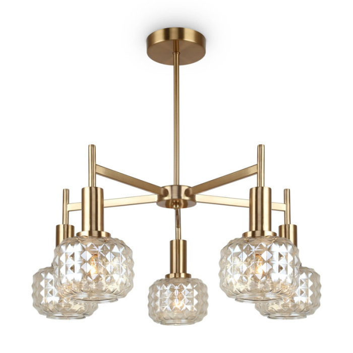 Люстра на штанге Freya Fero FR5366CL-05BS