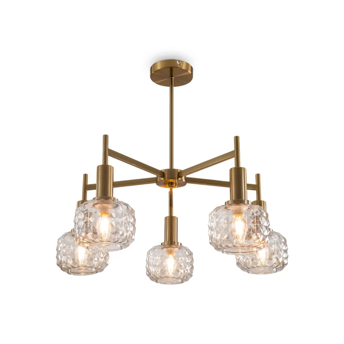 Люстра на штанге Freya Fero FR5366CL-05BS