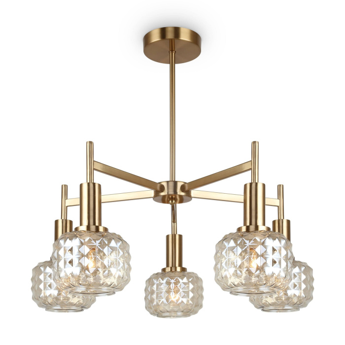 Люстра на штанге Freya Fero FR5366CL-05BS