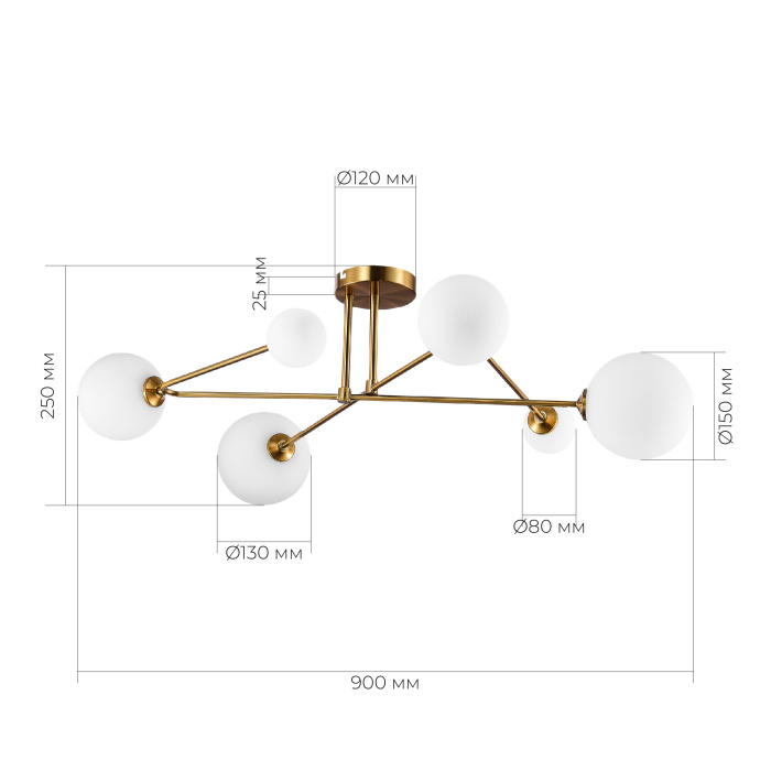 Потолочный светильник evoluce FANTINI SLE2211-302-06