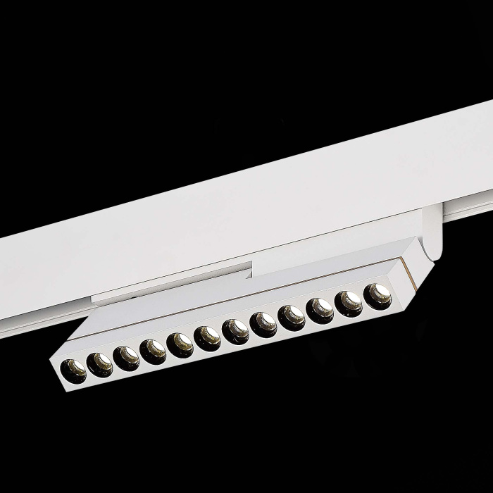 Магнитный трековый светильник Белый LED 1*12W 4000K 500Lm Ra>90 36° IP20 L220xW22xH117 ST805.546.12