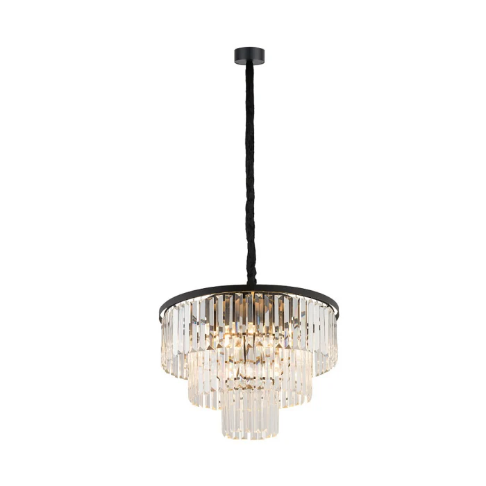 Люстра подвесная Nowodvorski Cristal M Black 7616