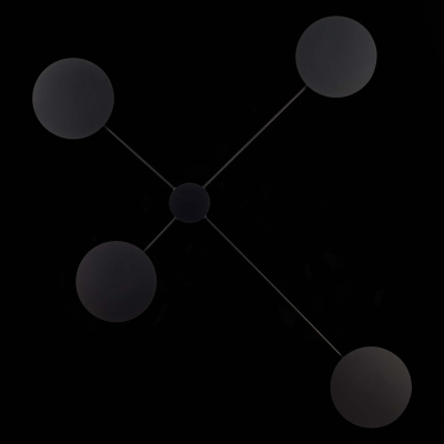 Светильник настенно-потолочный ST-Luce Черный/Черный LED 4*5W 3000K SL6006.401.04