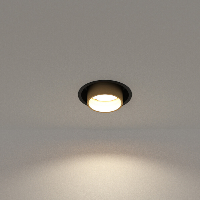 Спот встраиваемый Nowodvorski Mono Slide Gold/Black 10800