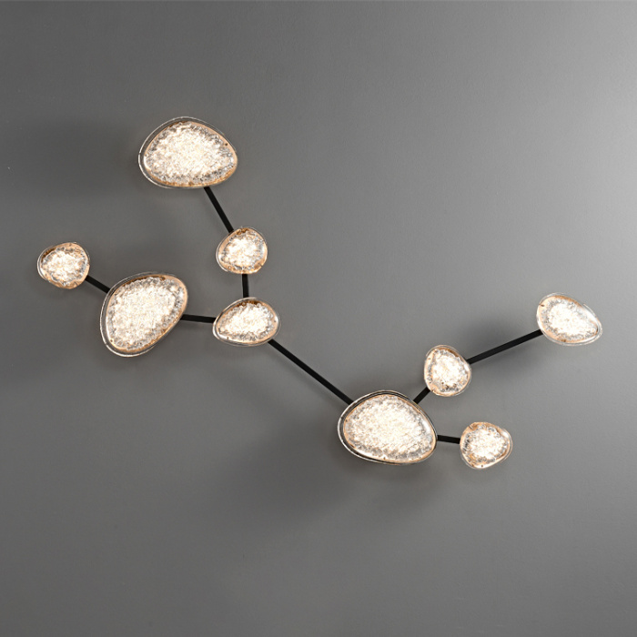 Настенный светильник Delight Collection MT9125 2309-Virgo matt black/french gold