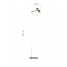 Торшер ST-Luce Латунь/Латунь LED 1*3W 3000K SL1006.205.01