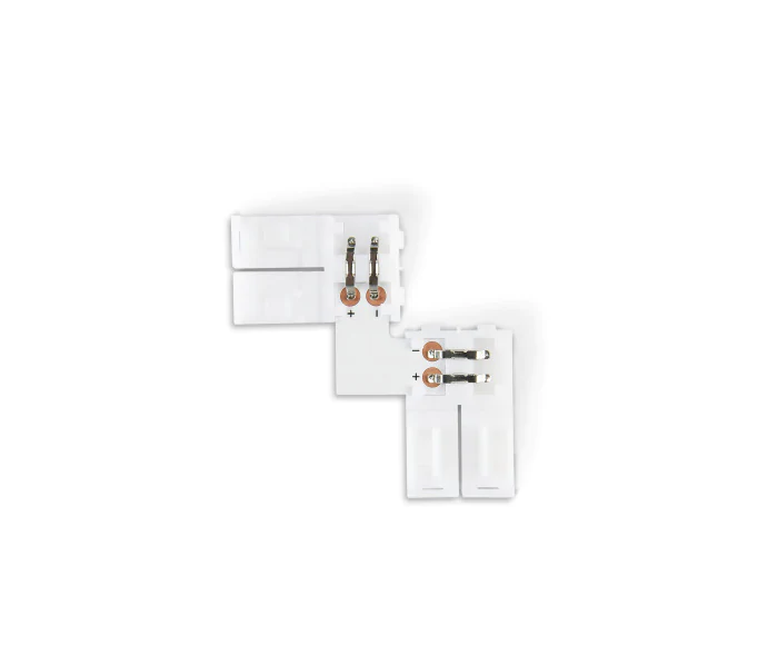 Соединитель угловой L для светодиодной ленты 2835 12/24V (2 конт.) GS6501 (10шт) Ambrella light GS6501