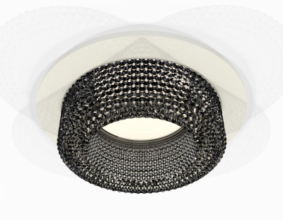 Комплект встраиваемого светильника с композитным хрусталем Ambrella light XC7621021