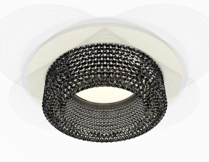 Комплект встраиваемого светильника с композитным хрусталем Ambrella light XC7621021