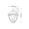 Уличный настенный светильник ITALLINE IT3027
